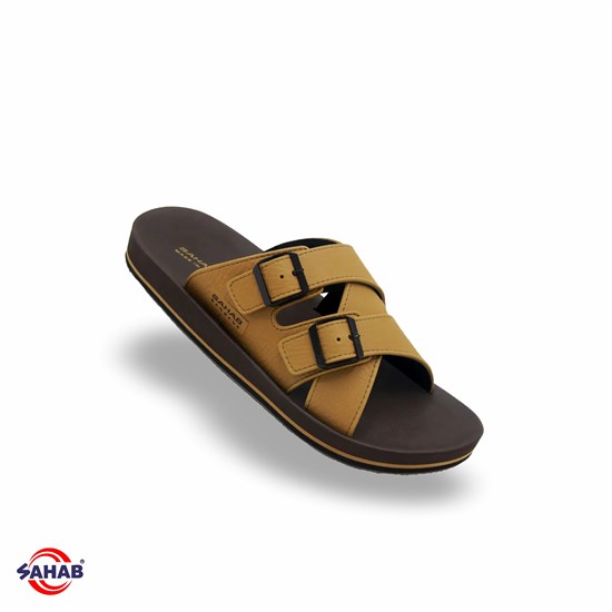Шлёпанцы мужские SAHAB S694MKA LIGHT BROWN (41 - 45) MONO COLOR S694MKA_LT.BROWN