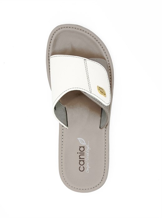 Шлёпанцы женские CANIA C019WK-2 WHITE (38 - 41) MONO COLOR C019WK-2_WHITE