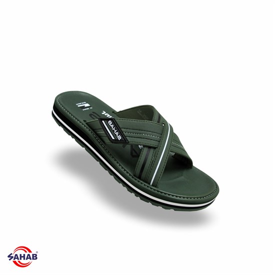 Шлёпанцы мужские SAHAB S626MKE MONO COLOR (42 - 47) S626MKE_GREEN - фото 1334