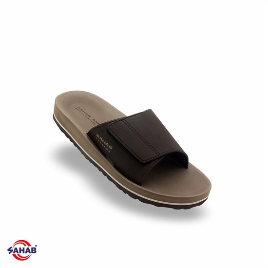 Шлёпанцы мужские SAHAB S596MK BROWN (42 - 47) MONO COLOR S596MK_BROWN - фото 5661