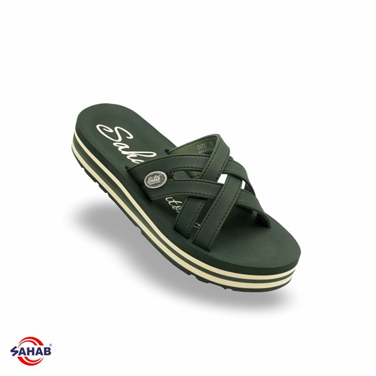 Шлёпанцы женские SAHAB S207WK GREEN (38 - 41) MONO COLOR S207WK_GREEN