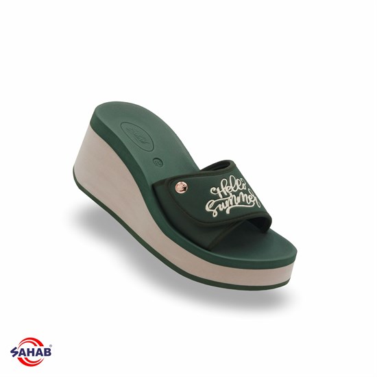 Шлёпанцы женские SAHAB S035WK MONO COLOR (36 - 40) S035WK_GREEN - фото 701