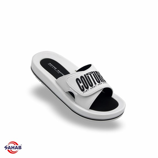 Шлёпанцы женские SAHAB S091WK WHITE-2 (37 - 42) MONO COLOR S091WK_WHITE_2 - фото 7270