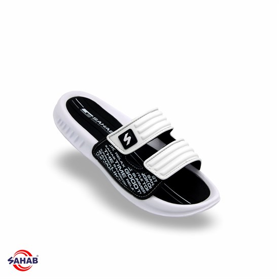 Шлёпанцы мужские SAHAB S507MK MONO COLOR (41 - 46) S507MK_WHITE-BLACK - фото 741