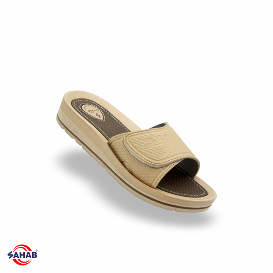 Шлёпанцы женские SAHAB S049WK BEIGE (38 - 41) MONO COLOR S049WK_BEIGE