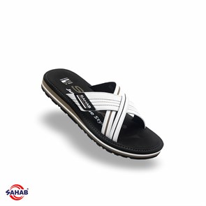 Шлёпанцы мужские SAHAB S626MKE BLACK-WHITE (41 - 46) MONO COLOR S626MKE_BLACK-WHITE