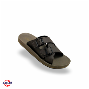 Шлёпанцы мужские SAHAB S694MK DARK BROWN-STONE (42 - 47) MONO COLOR S694MK_DK.BROWN-STONE